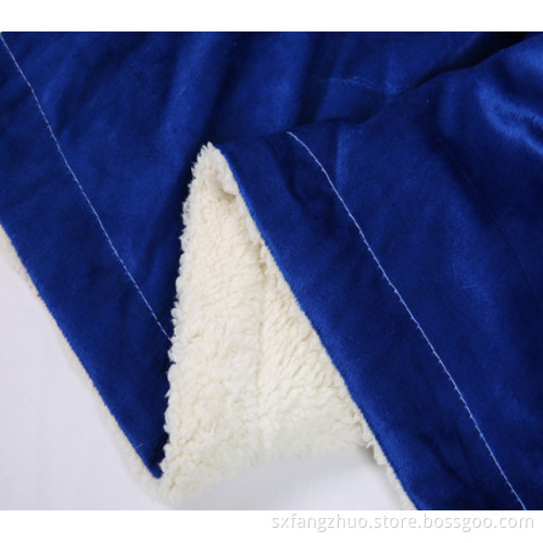 bedding heavy custom logo printed throw sherpa blanket
